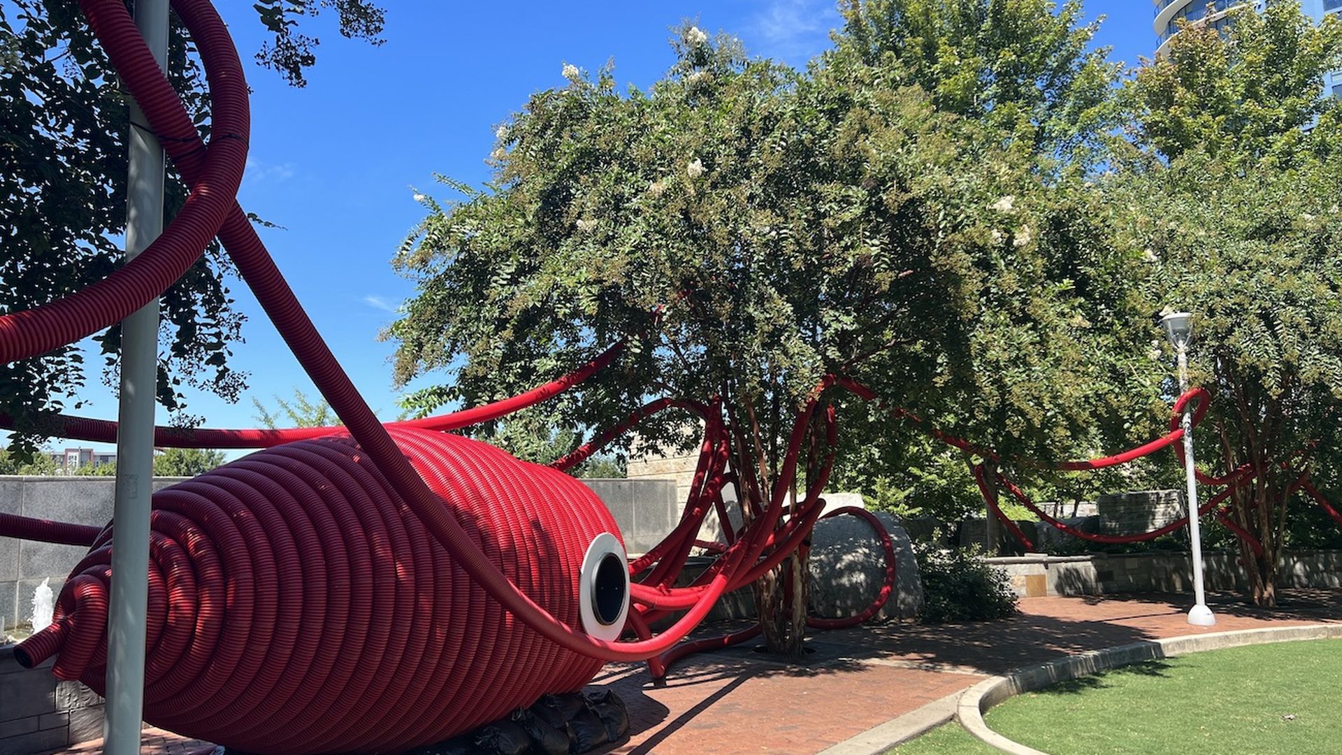 Public artwork at the Charlotte International Arts Festival