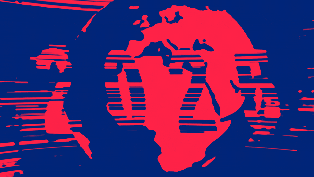 Animated illustration of a globe spinning backward over speed lines. More speed lines above it are forming the year 2025, the individual numbers of which rotate to reveal checkmarks.