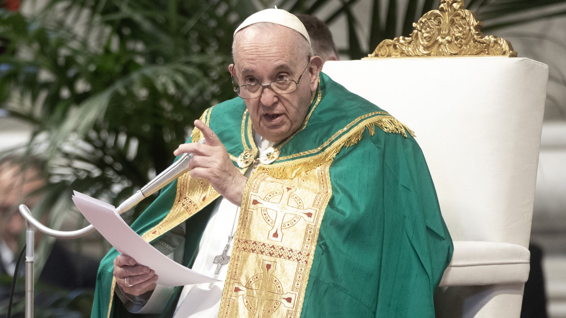 Pope Francis in St.Peter's Basilica on Nov. 13.