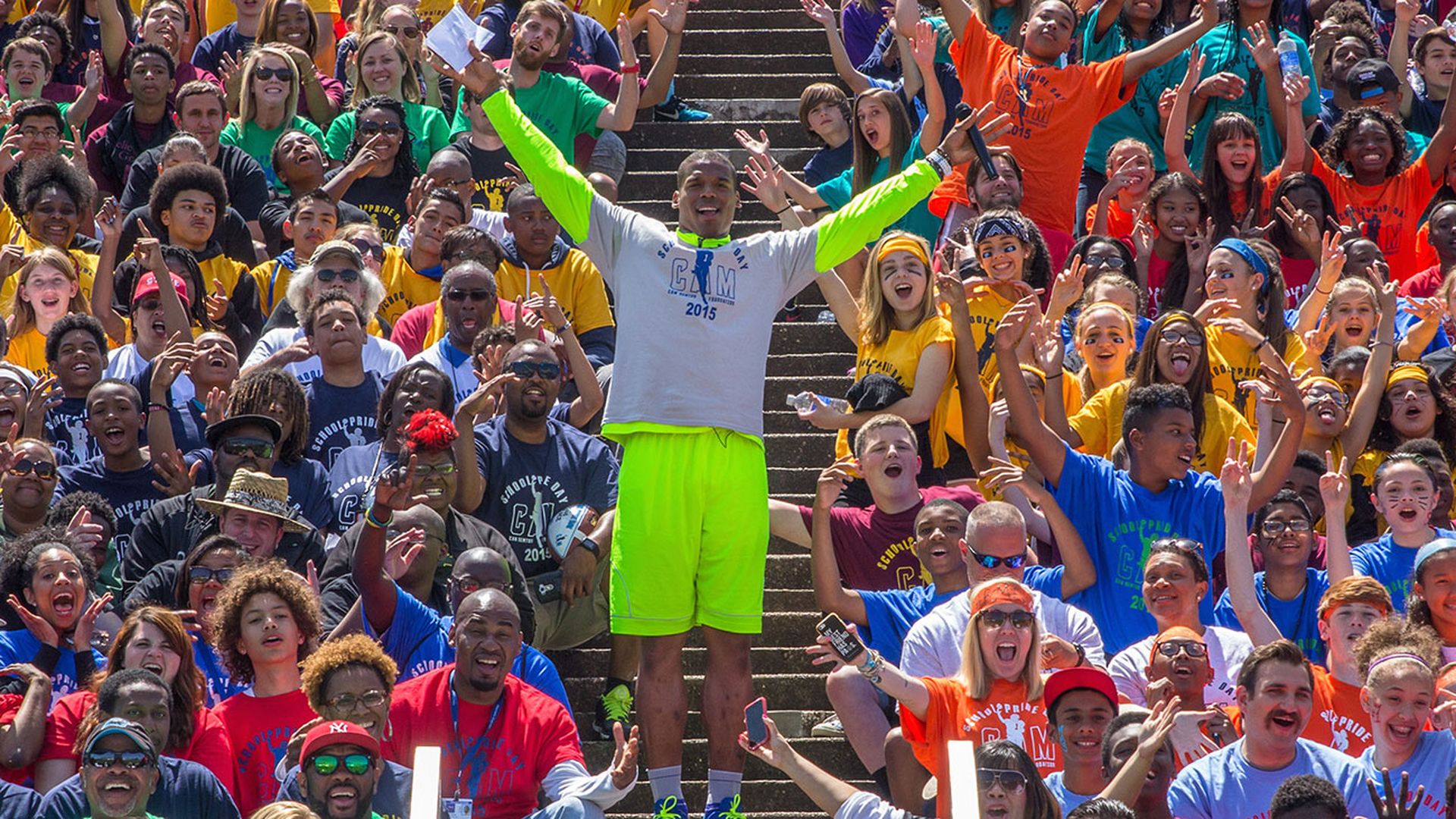 cam-newton-with-CMS-students