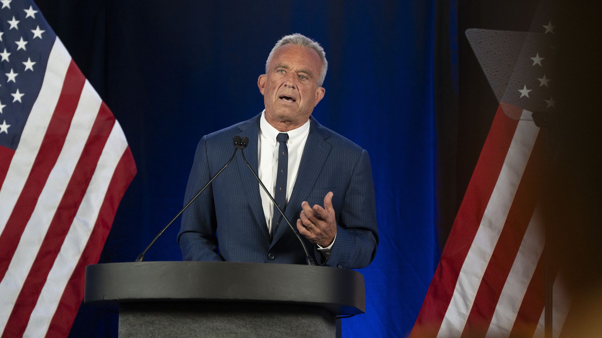 Former Presidential candidate Robert F. Kennedy Jr. gives remarks at the Renaissance Phoenix Downtown Hotel on August 23, 2024 in Phoenix, Arizona