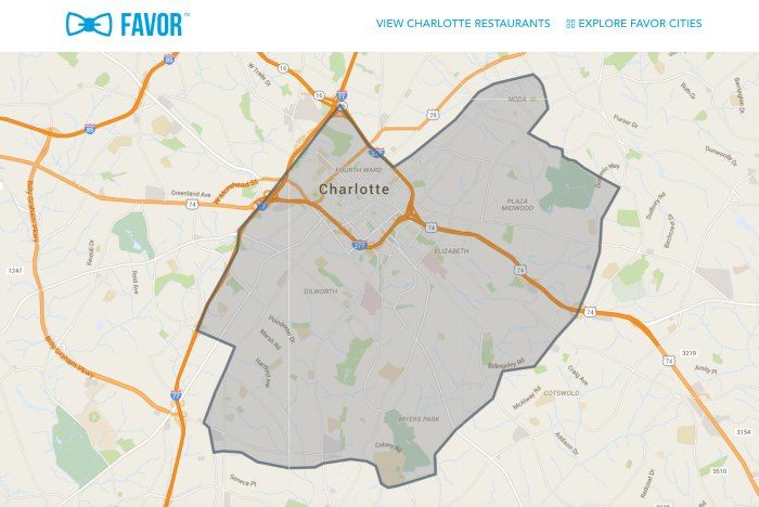favor charlotte map