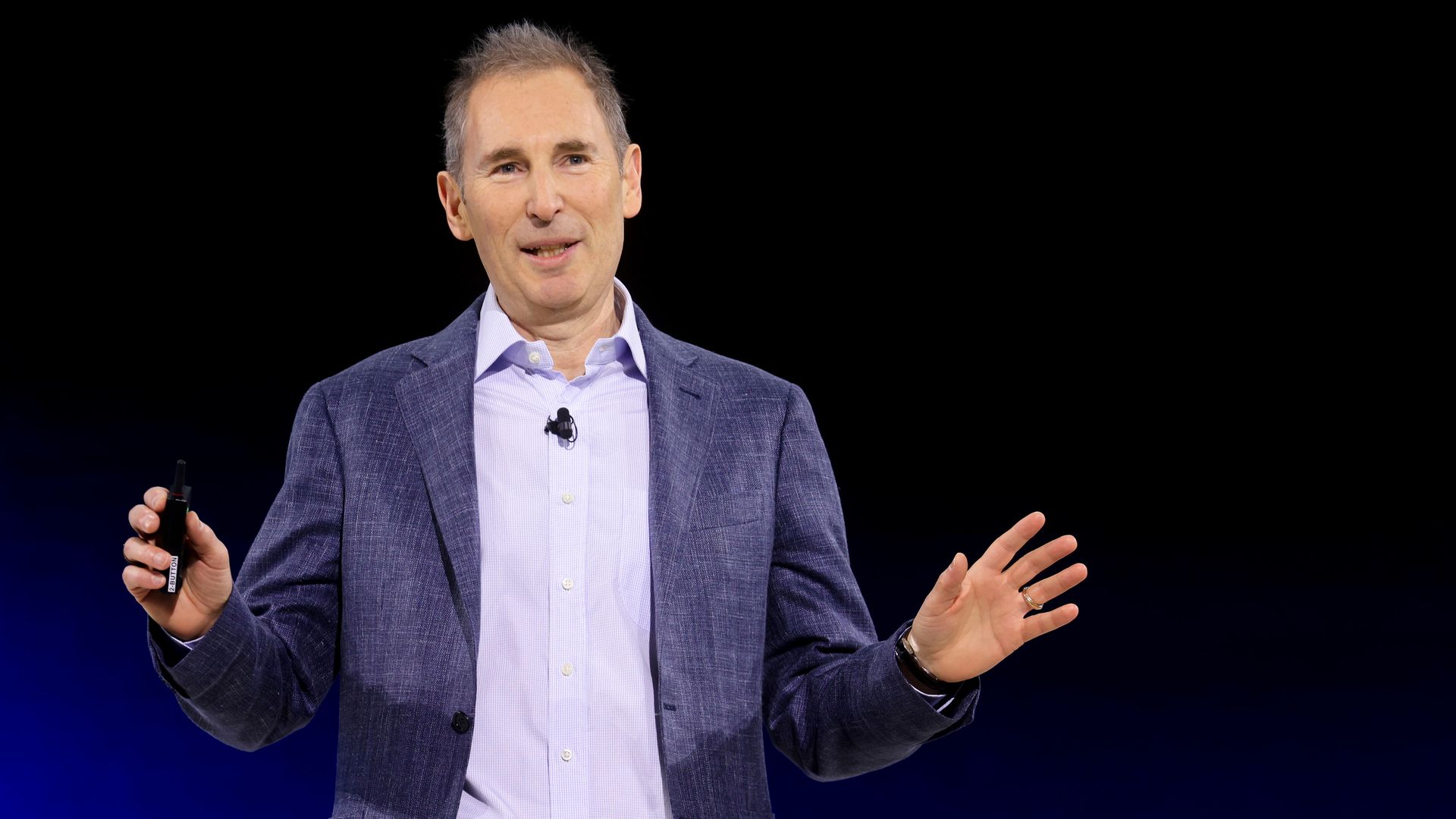 Amazon CEO Andy Jassy speaking