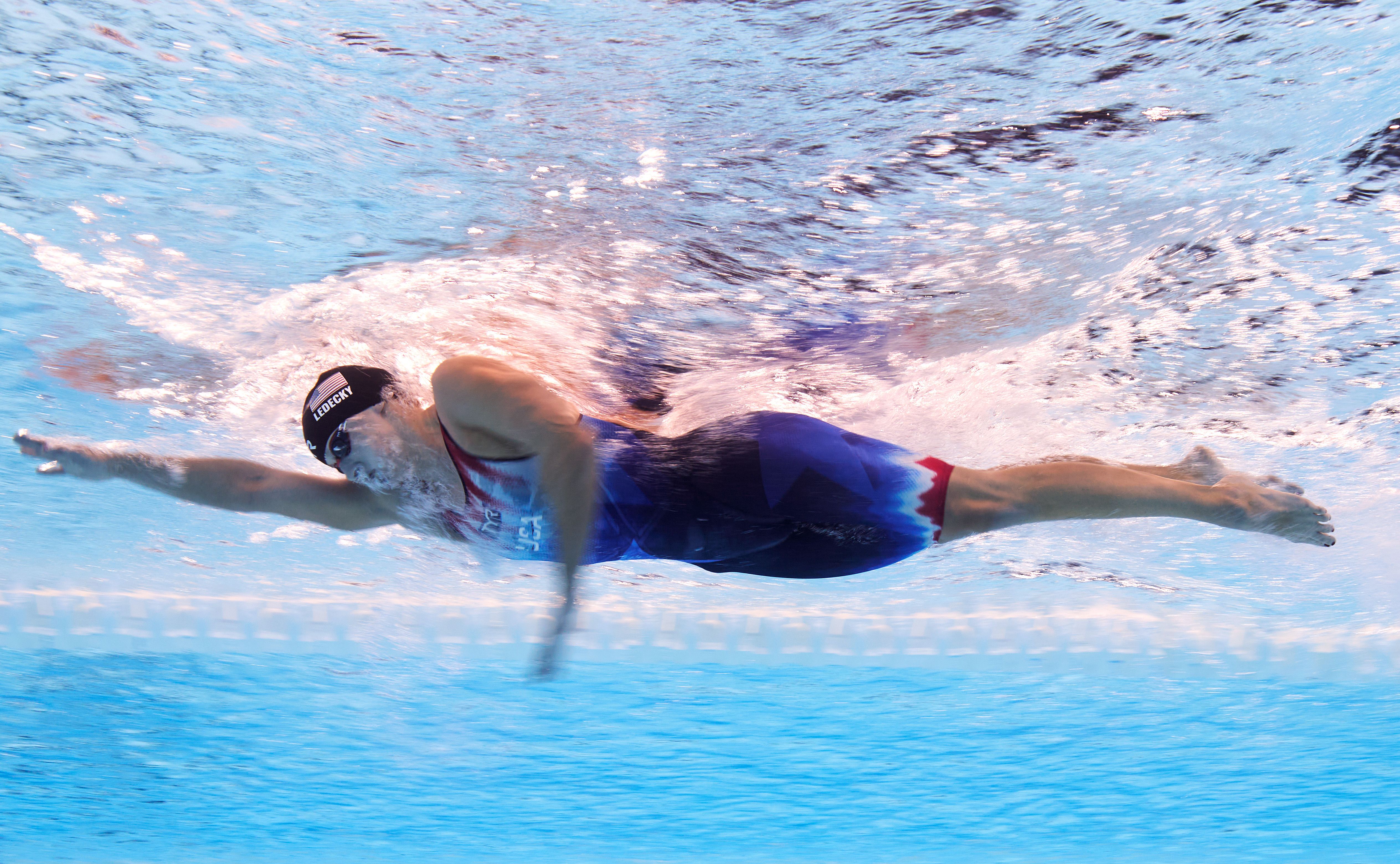 Katie Ledecky swimming