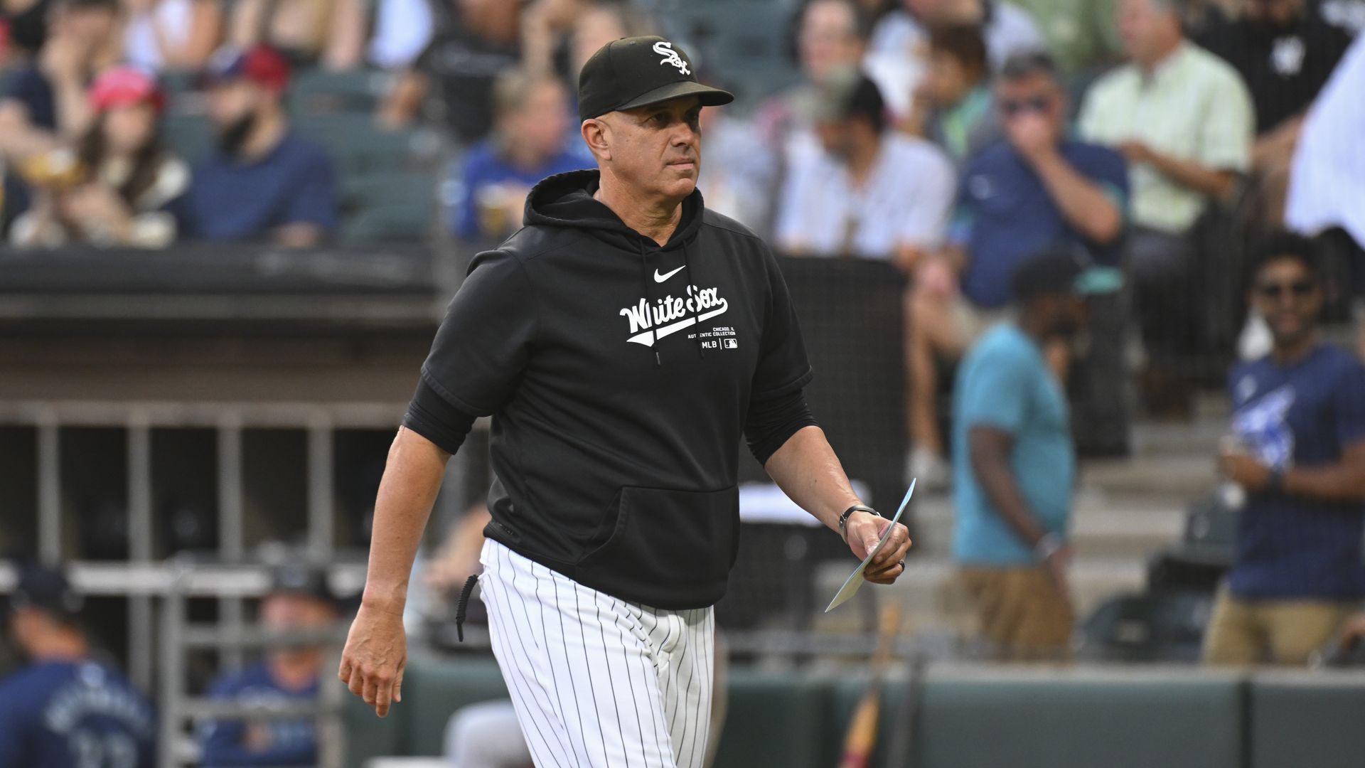 Photo of a baseball manager on the field 
