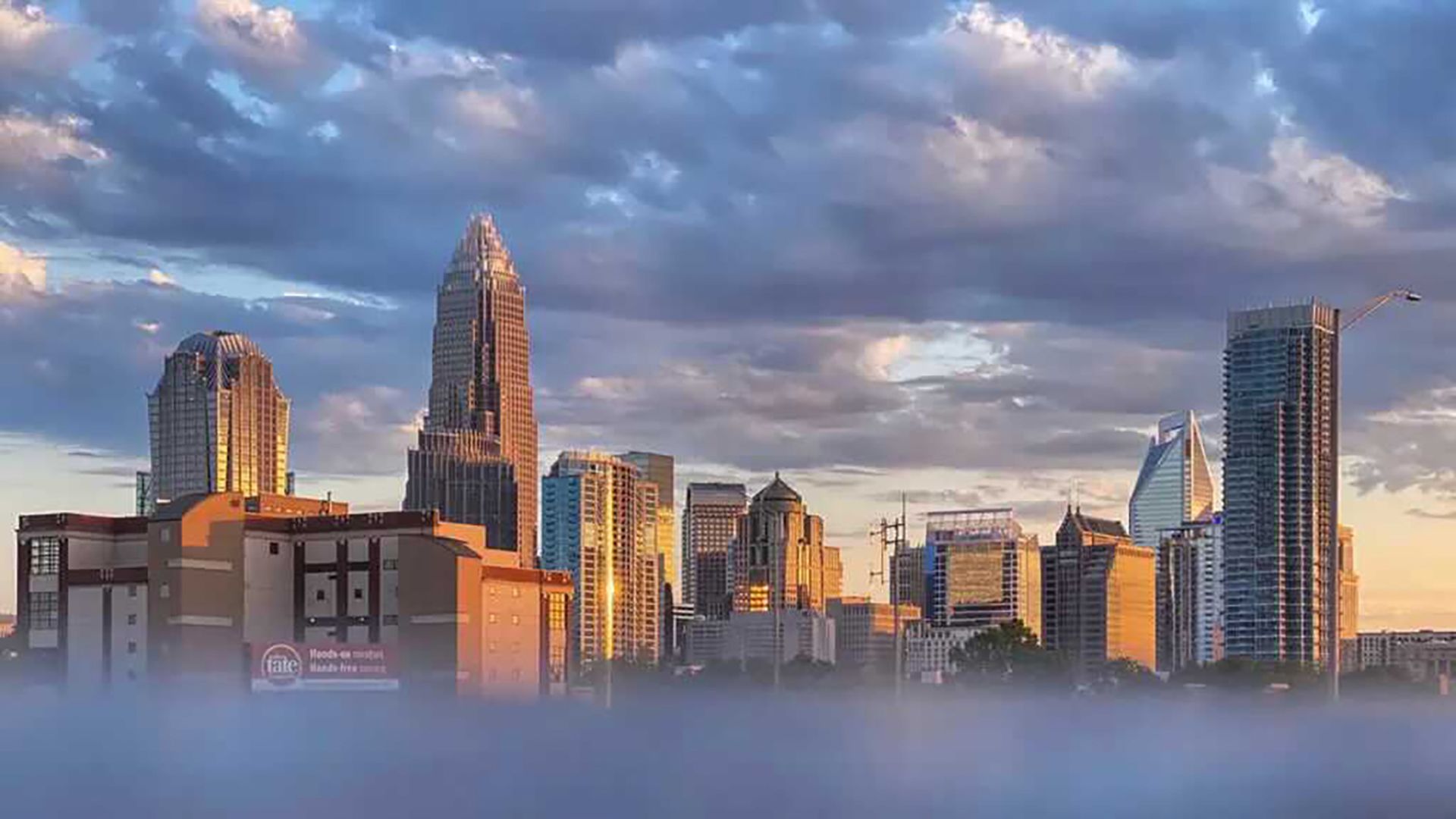 Charlotte skyline.