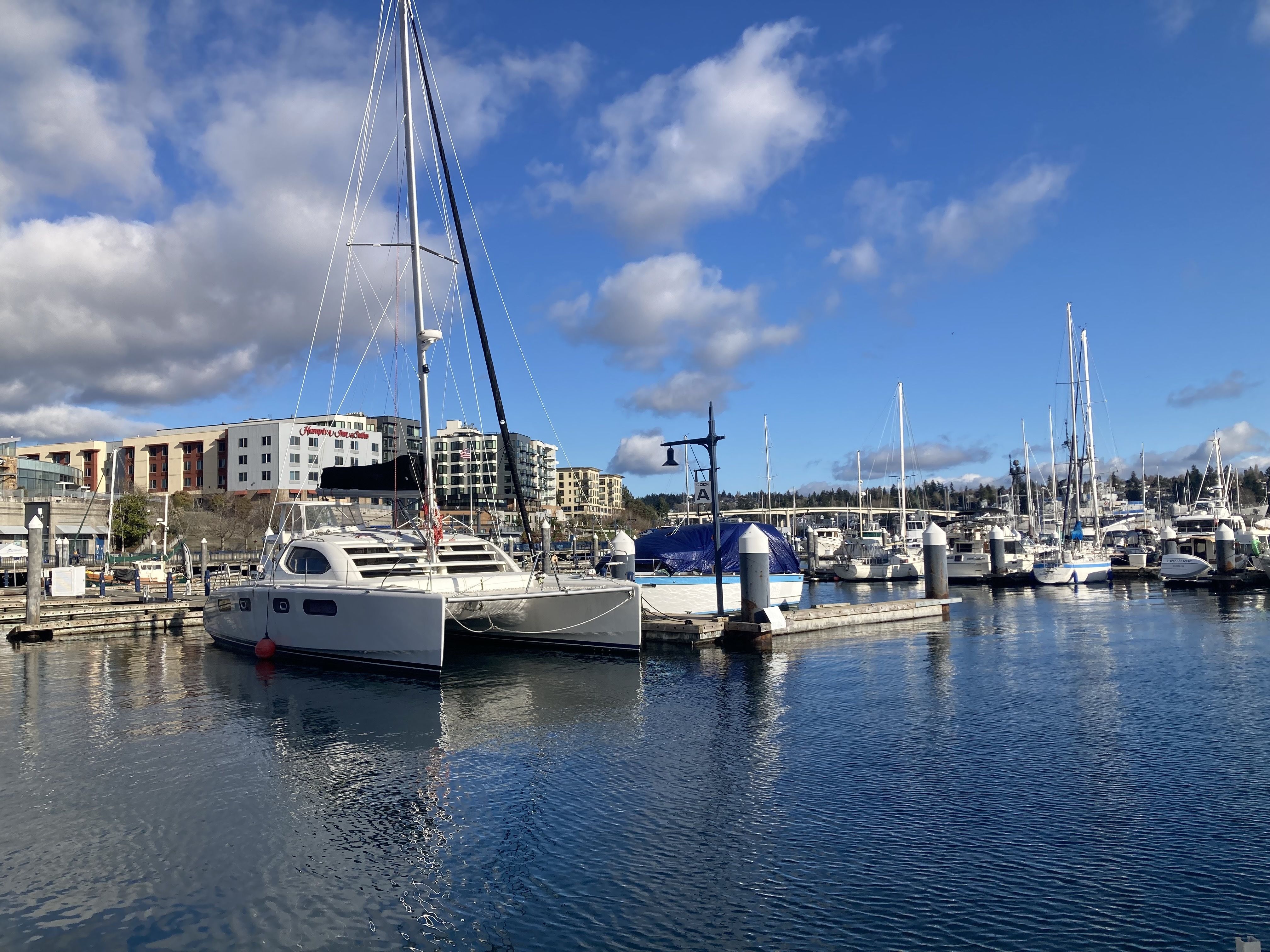 The harborside and marina in Bremerton. 