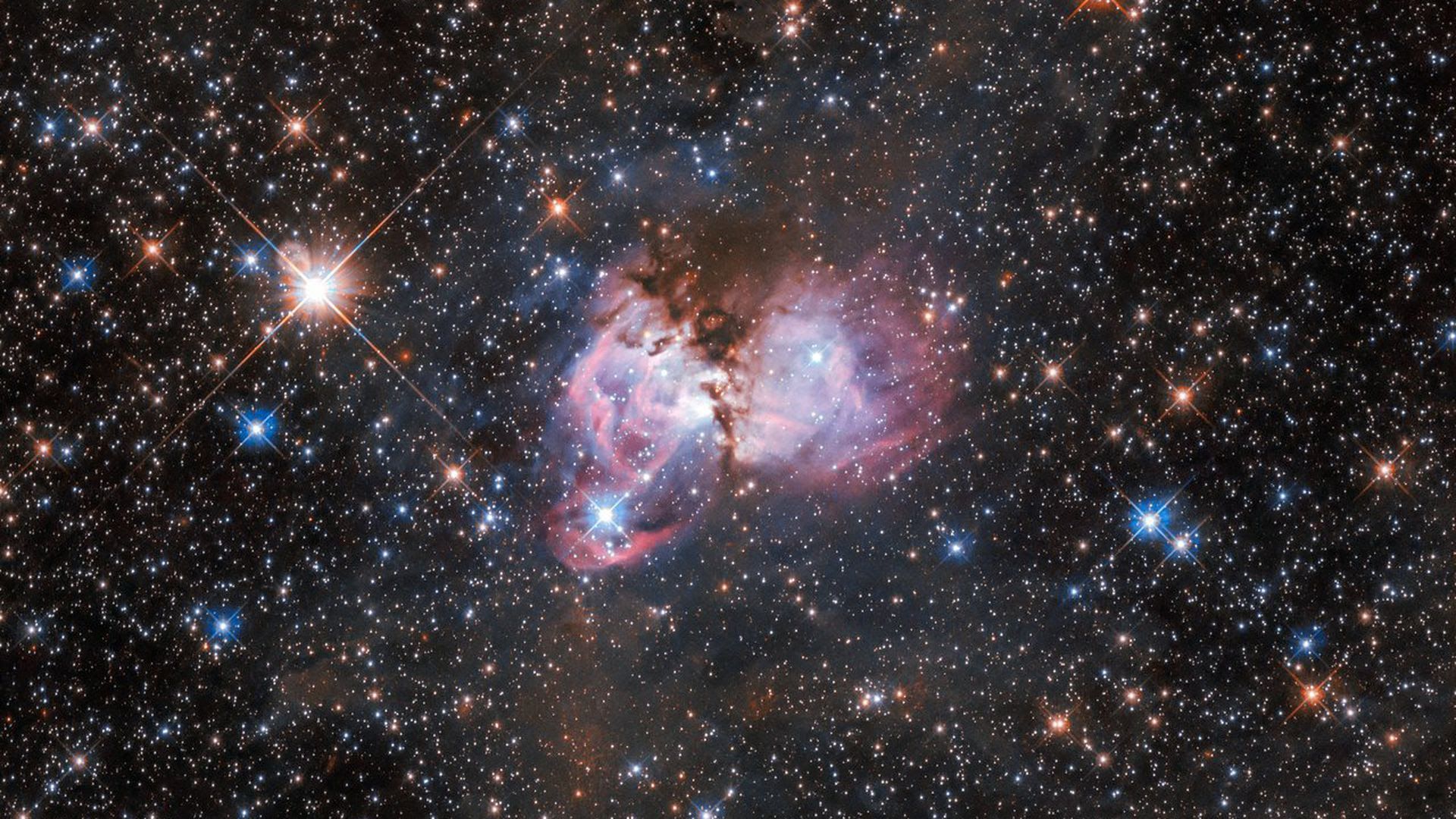 Stars forming in space
