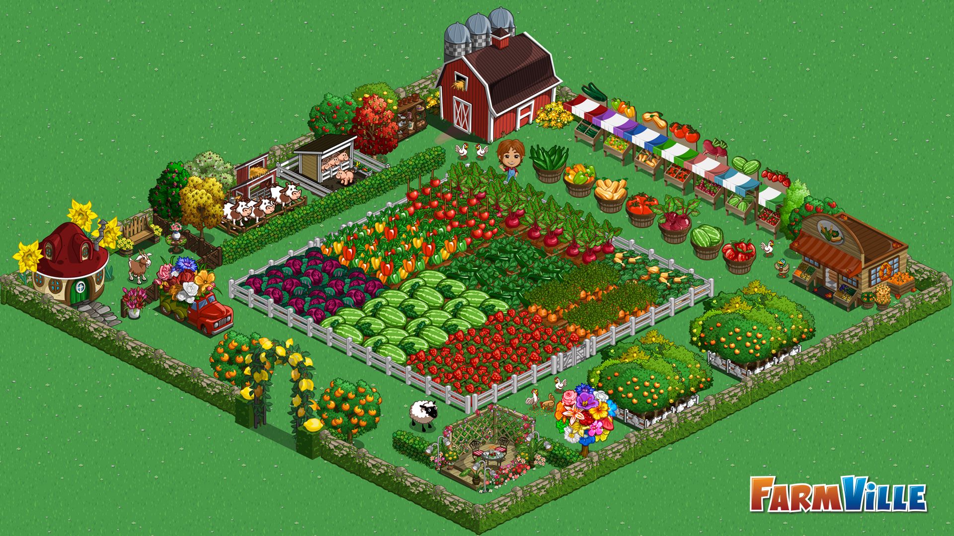 A screenshot of FarmVille