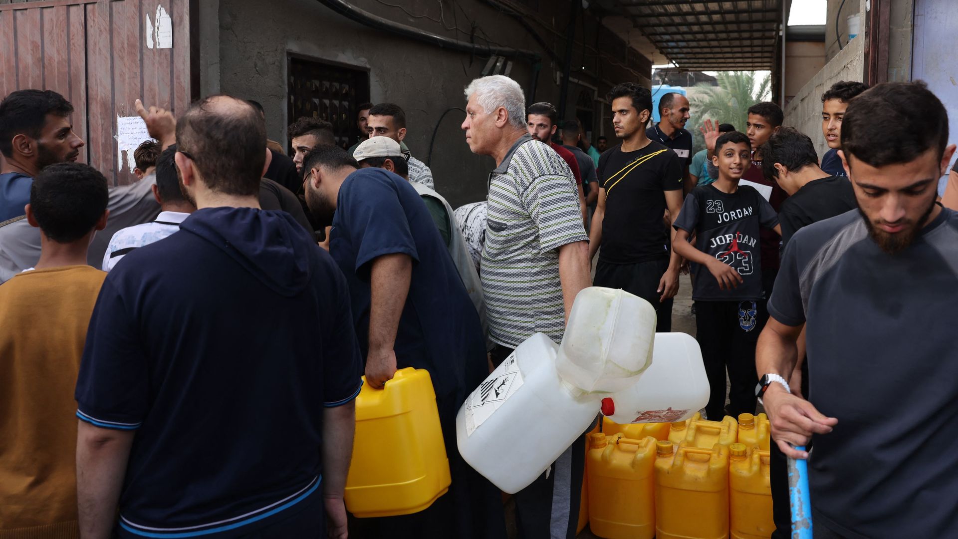 The Biden administration told Israel that it couldn't tell Palestinians to evacuate to the Southern Gaza Strip without allowing them to have water, the officials said. 