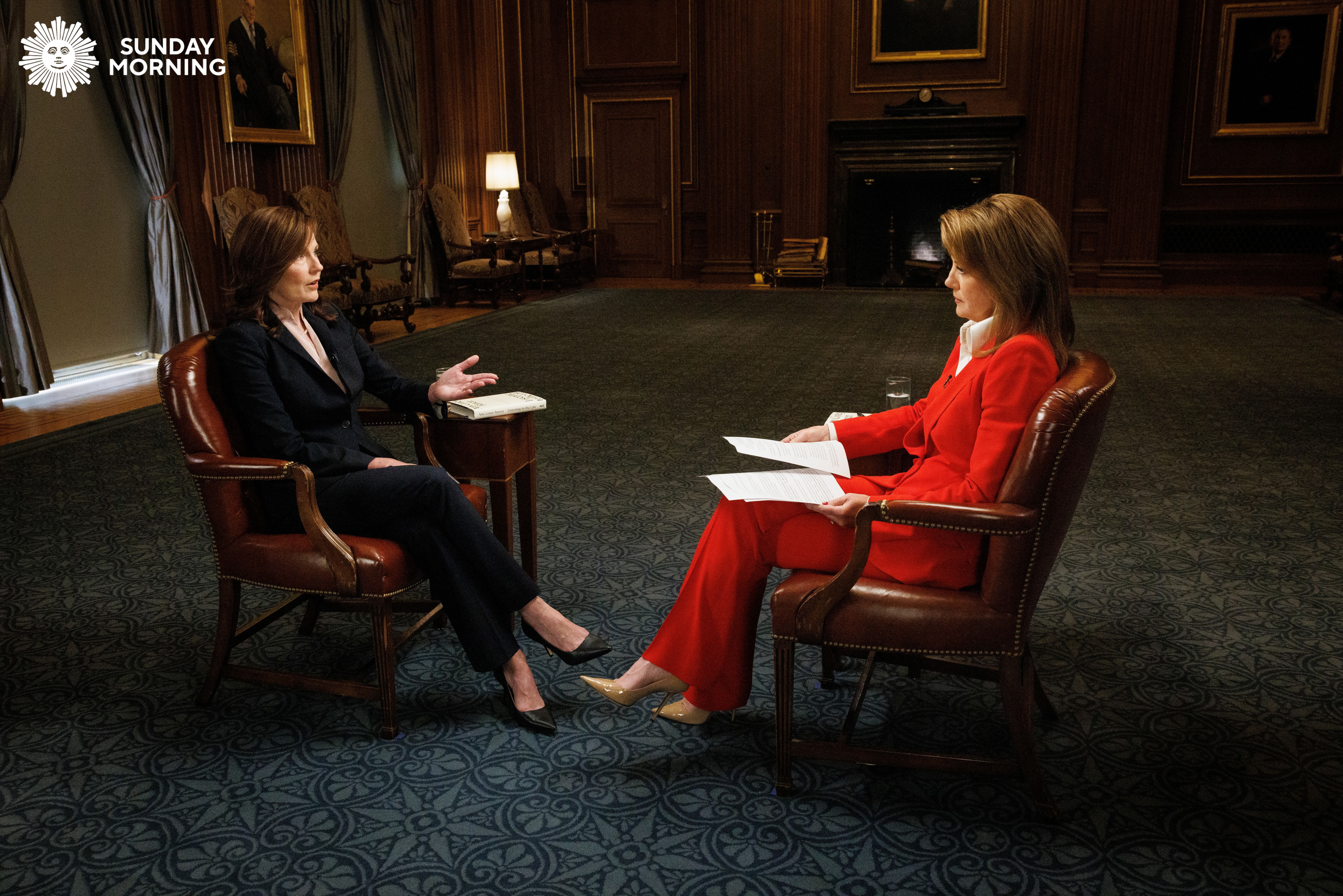 CBS News' Norah O'Donnell interviews Justice Amy Coney Barrett.