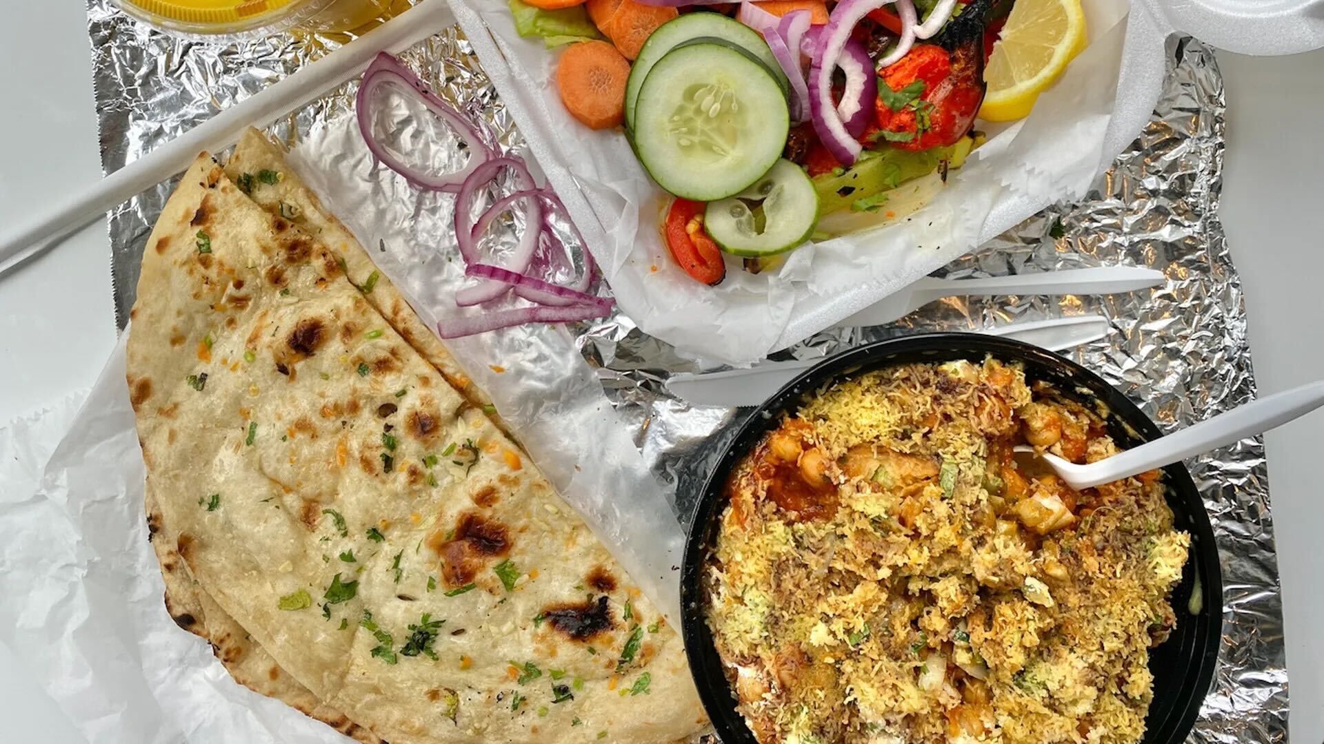 curry gate food spread
