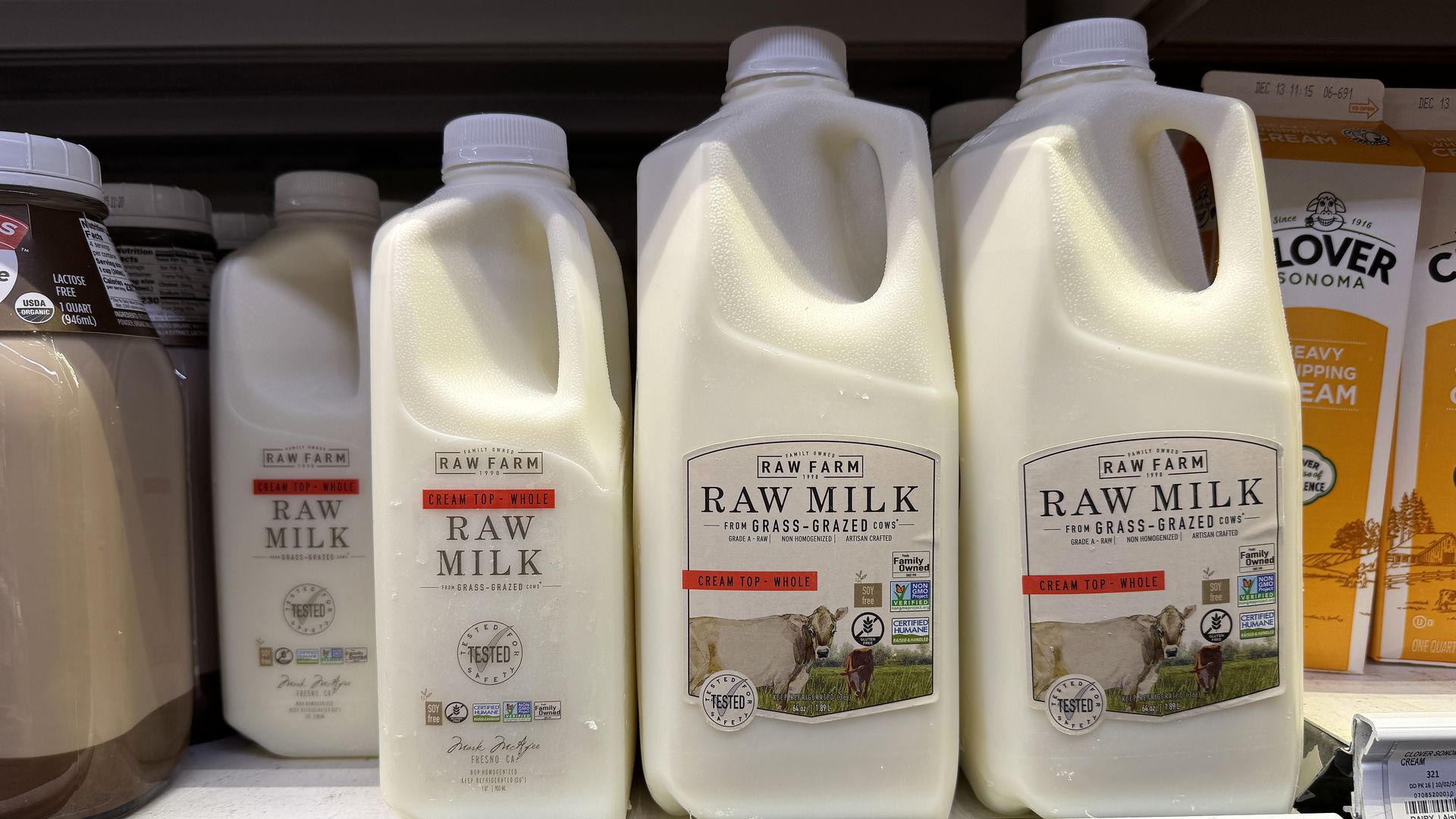 California blocks Raw Farm raw milk products after bird flu detected ...