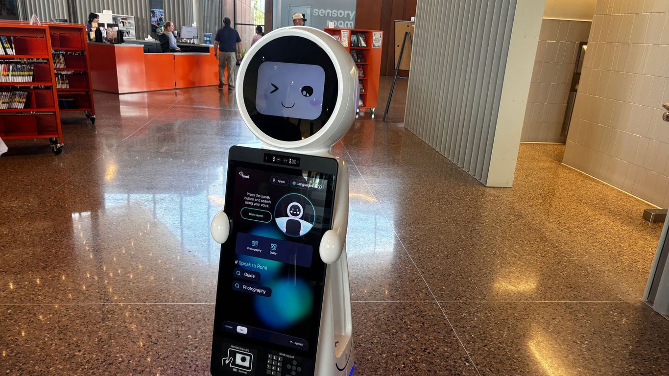 Meet Romi, the robot at Mesa Gateway Library - Axios Mesa