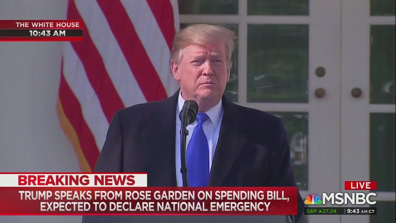 Trump Declares National Emergency To Access $3.6B For Border Wall