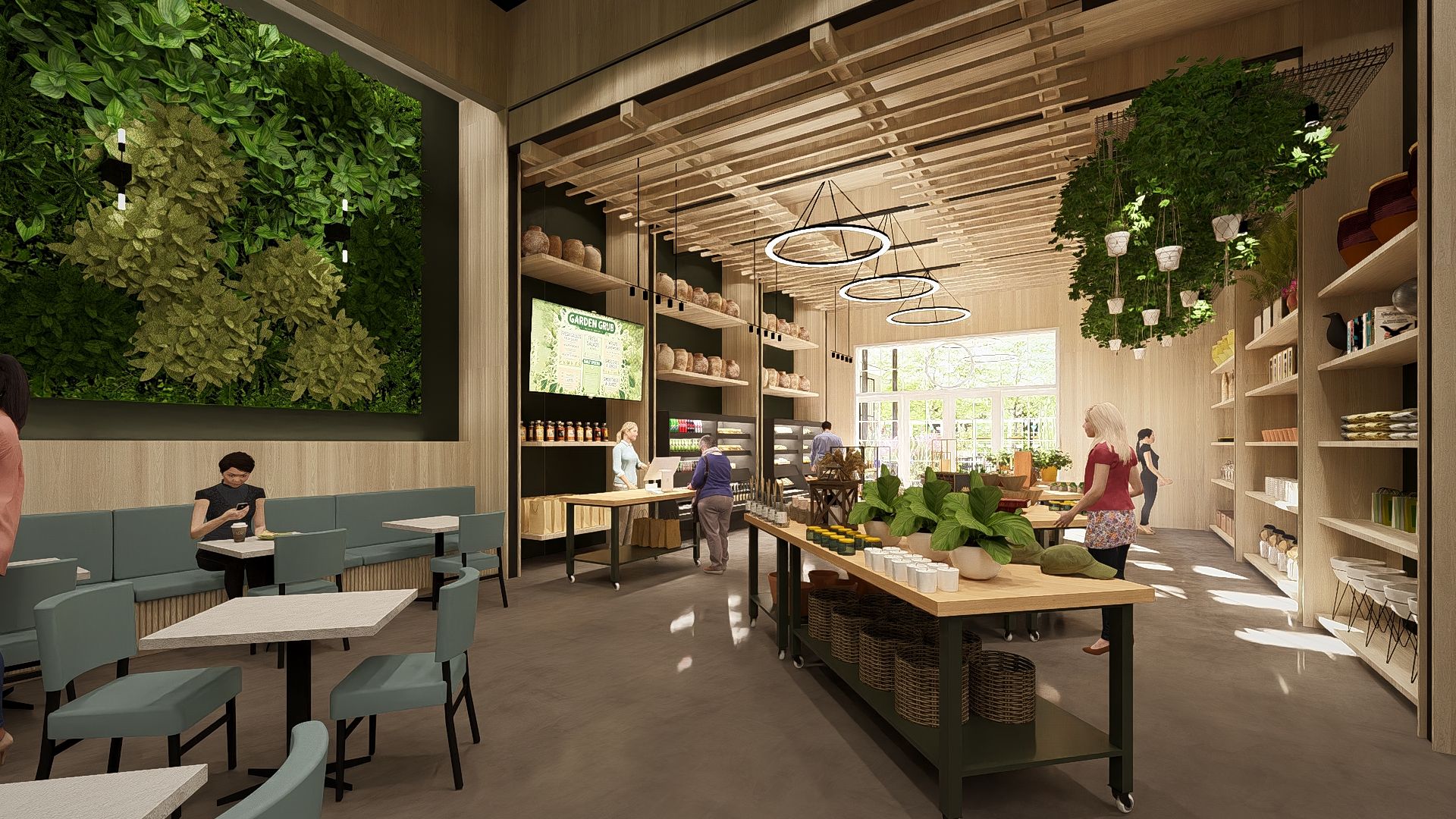 Big Leaf Cafe rendering. 