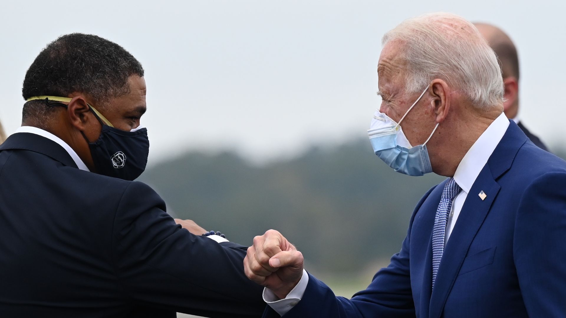 Cedric Richmond and Joe Biden