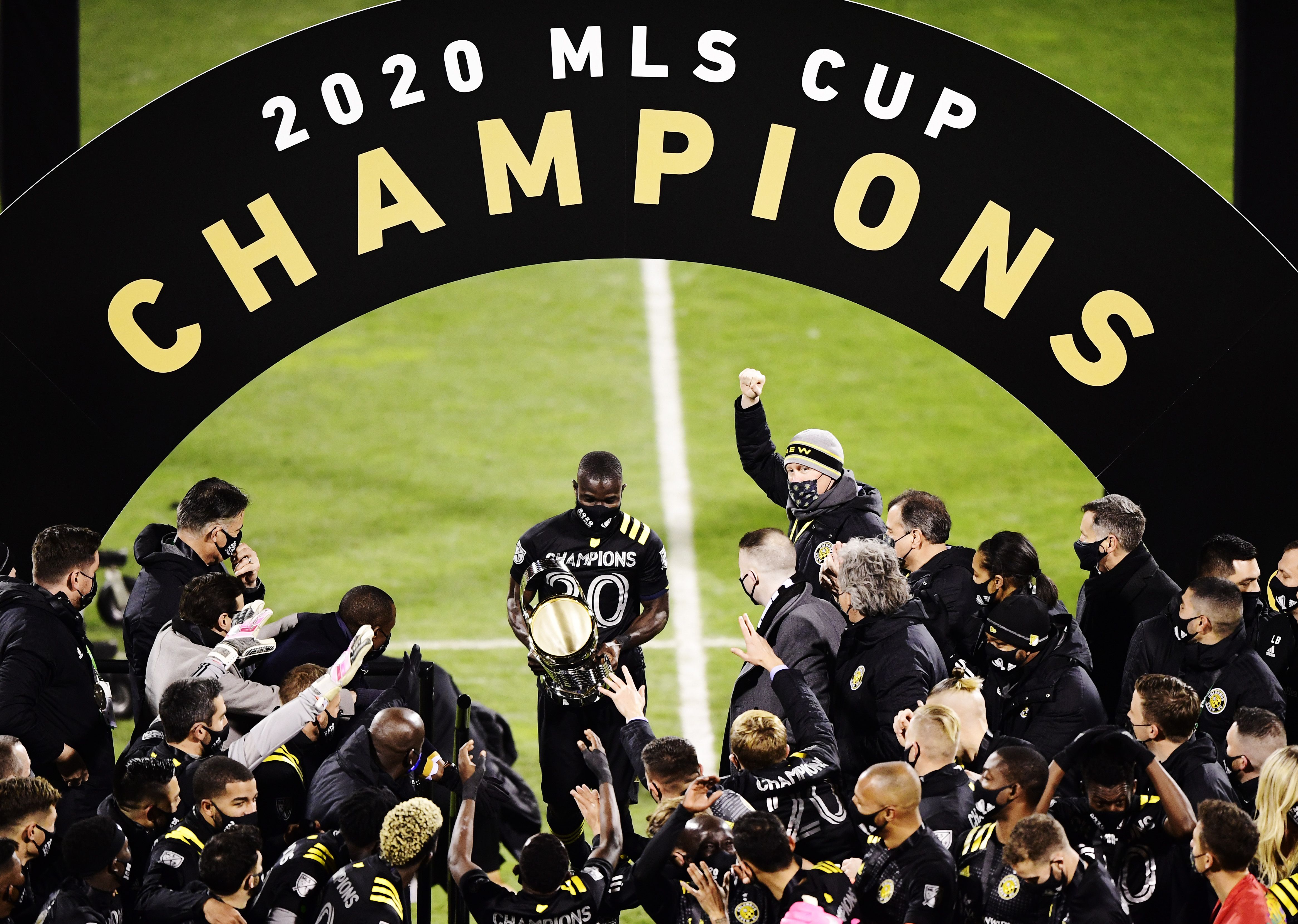 Columbus Crew celebrating
