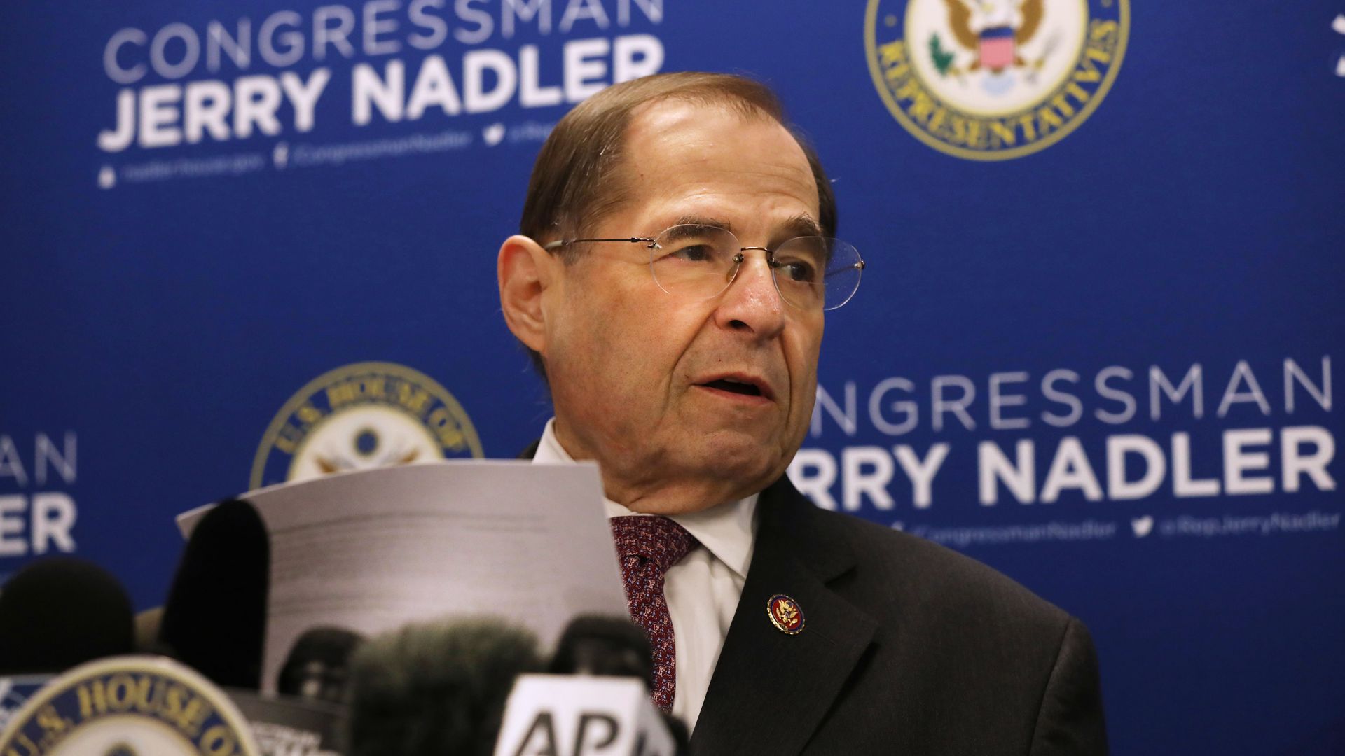 House Judiciary Committee Chairman Jerrold Nadler. 