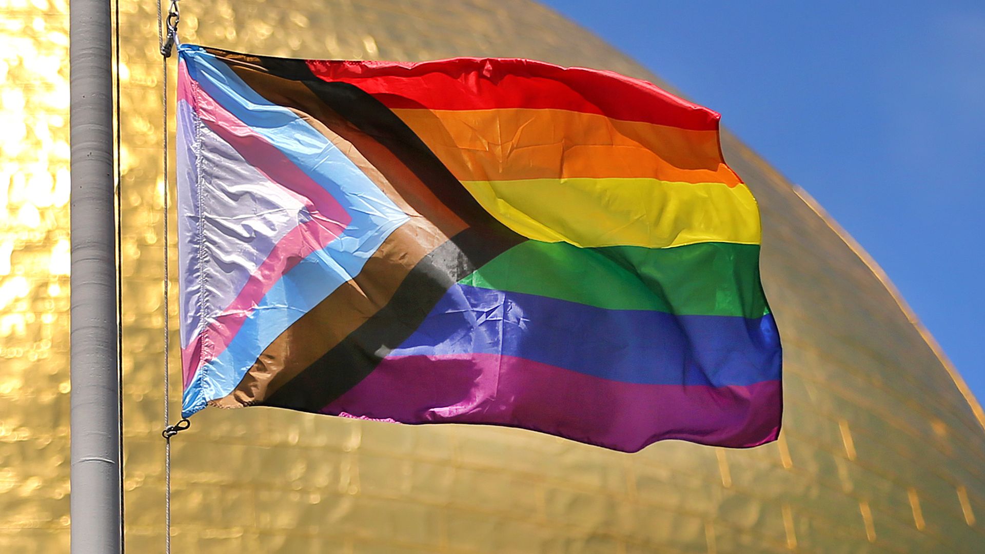 LGBTQ flag.