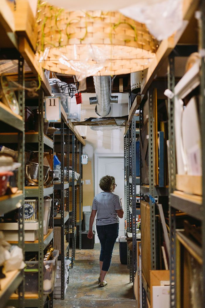 Amelie's designer and partner Brenda Ische in her studio in NoDa
