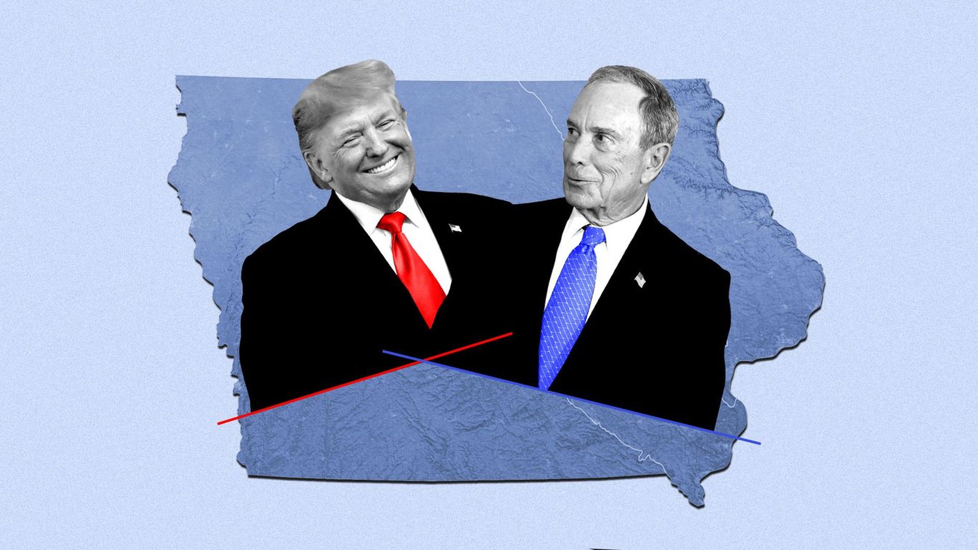 Donald Trump and Michael Bloomberg
