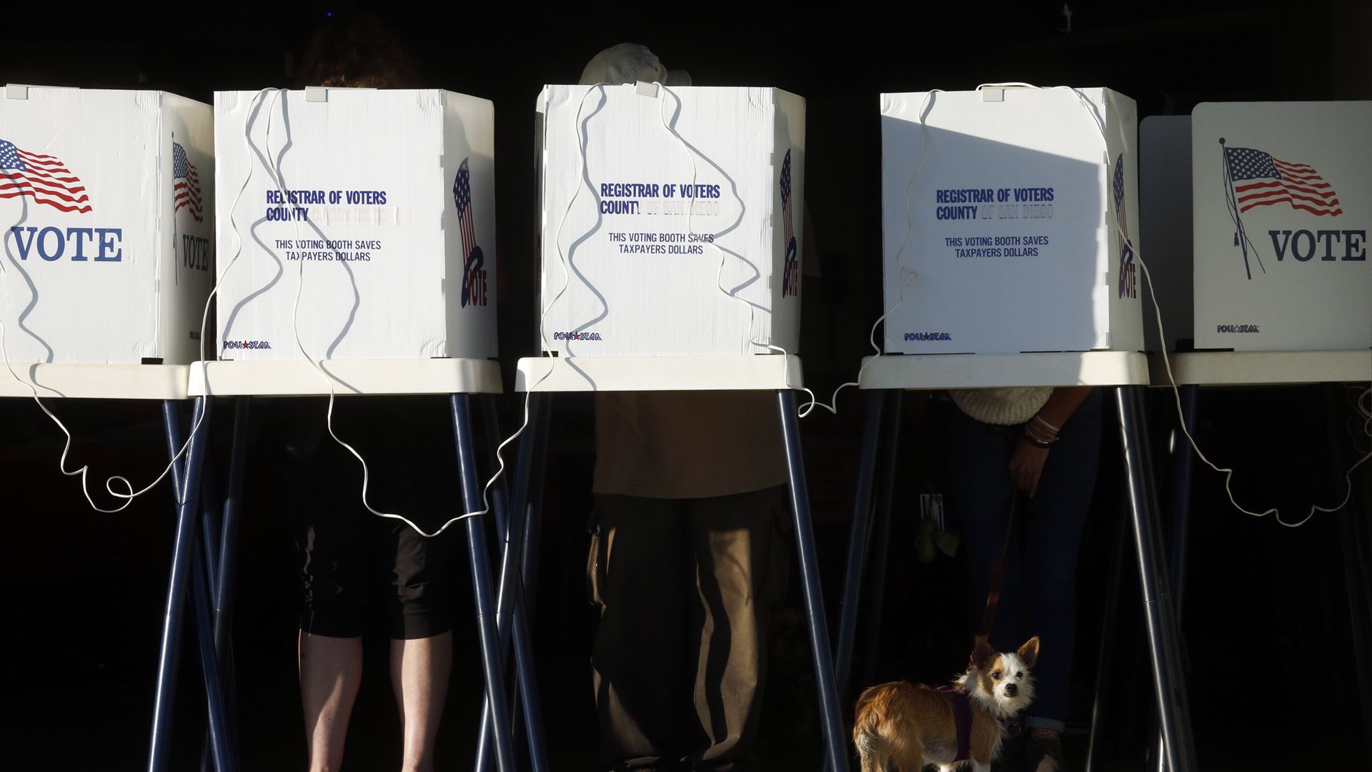 Voting booths
