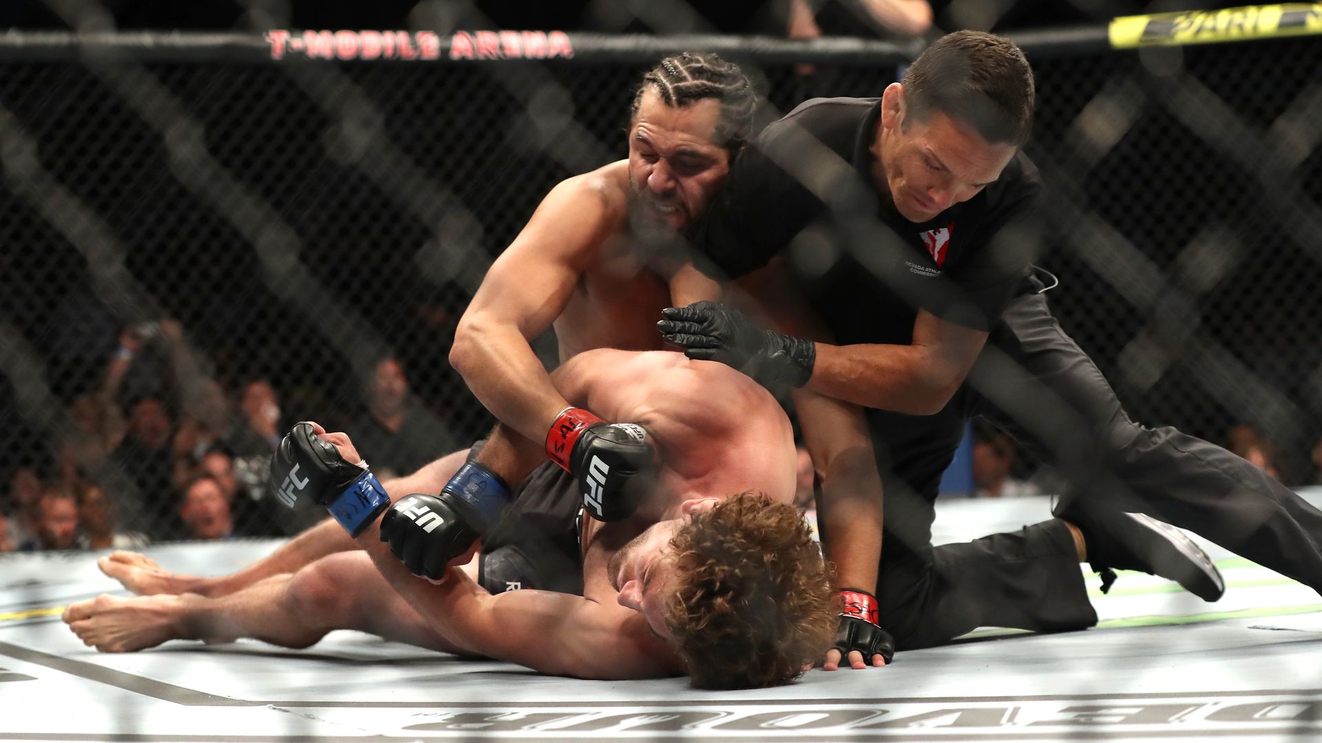 Jorge Masvidal after knocking out his opponent