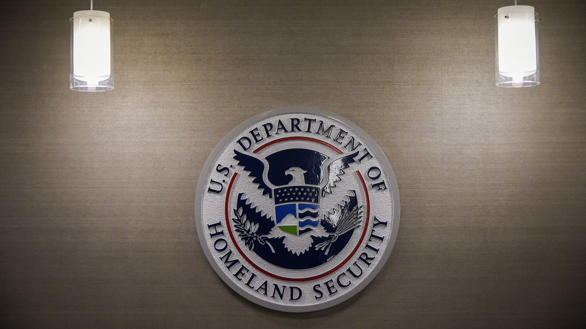 The Department of Homeland Security's logo.