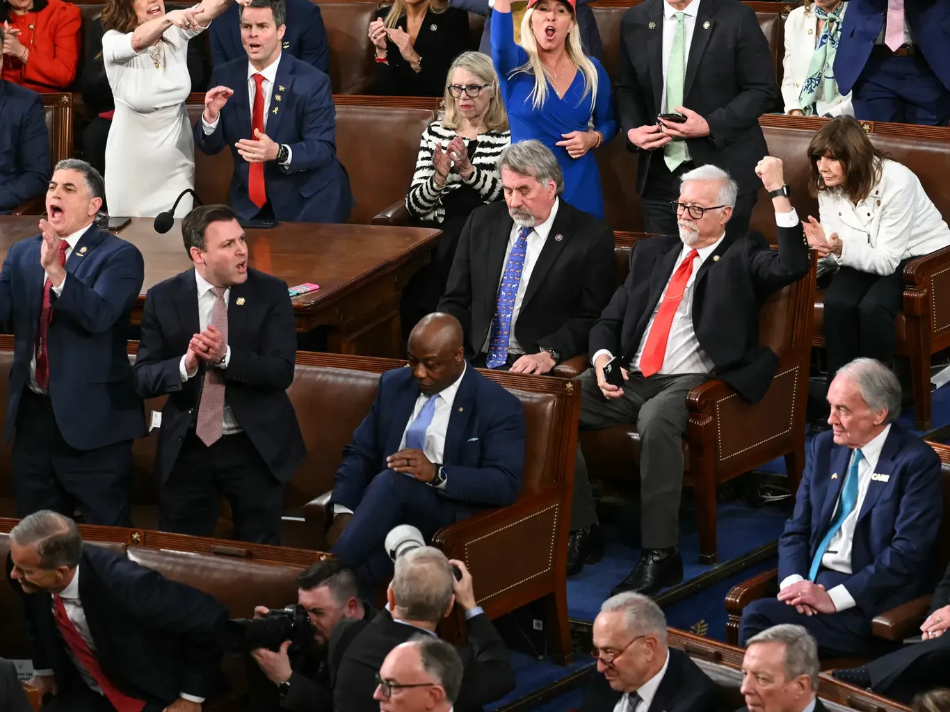 Democratic Rep. Al Green escorted out of chamber for heckling Trump