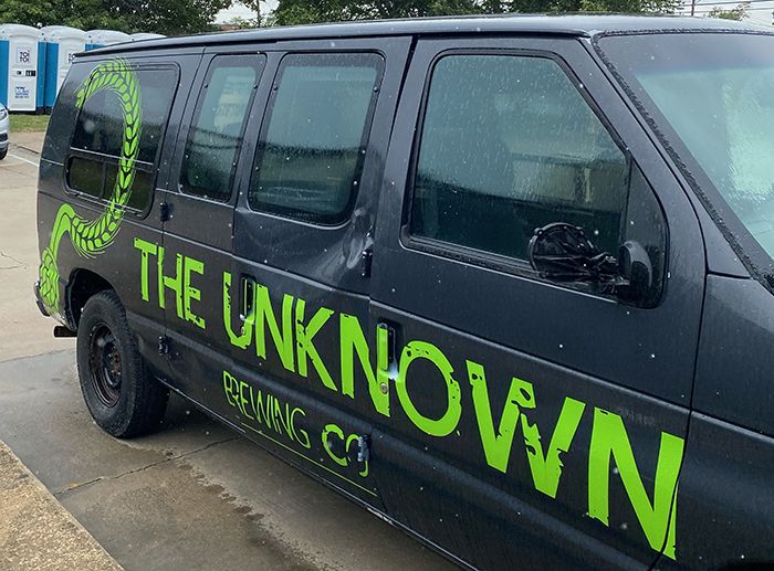 Unknown Brewing's van