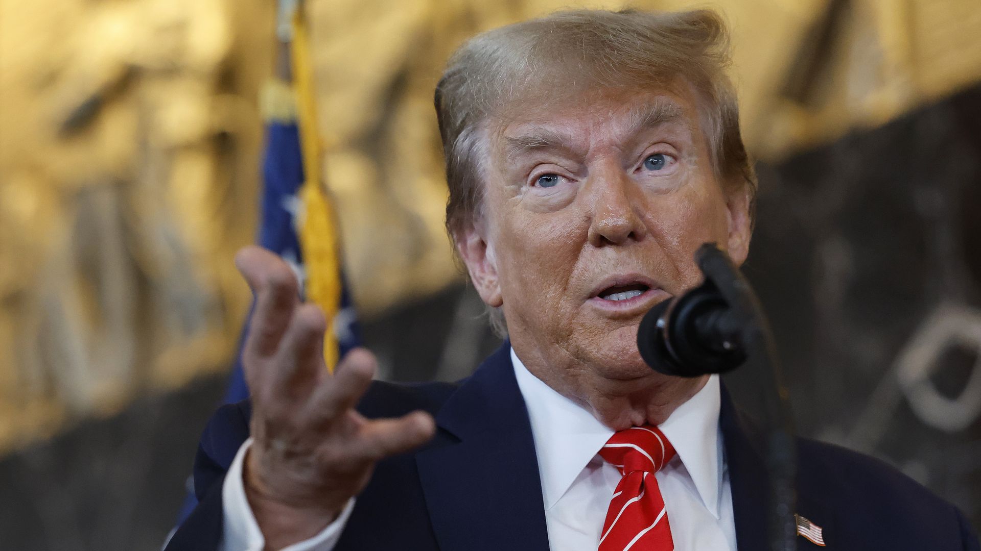 Former President Trump speaking in Washington, D.C., in January 2024.