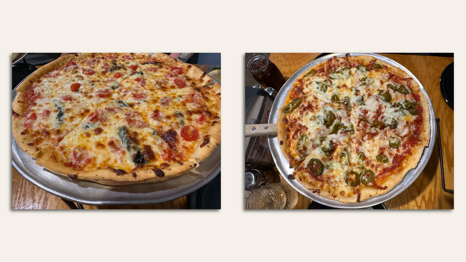 photo of pizzas