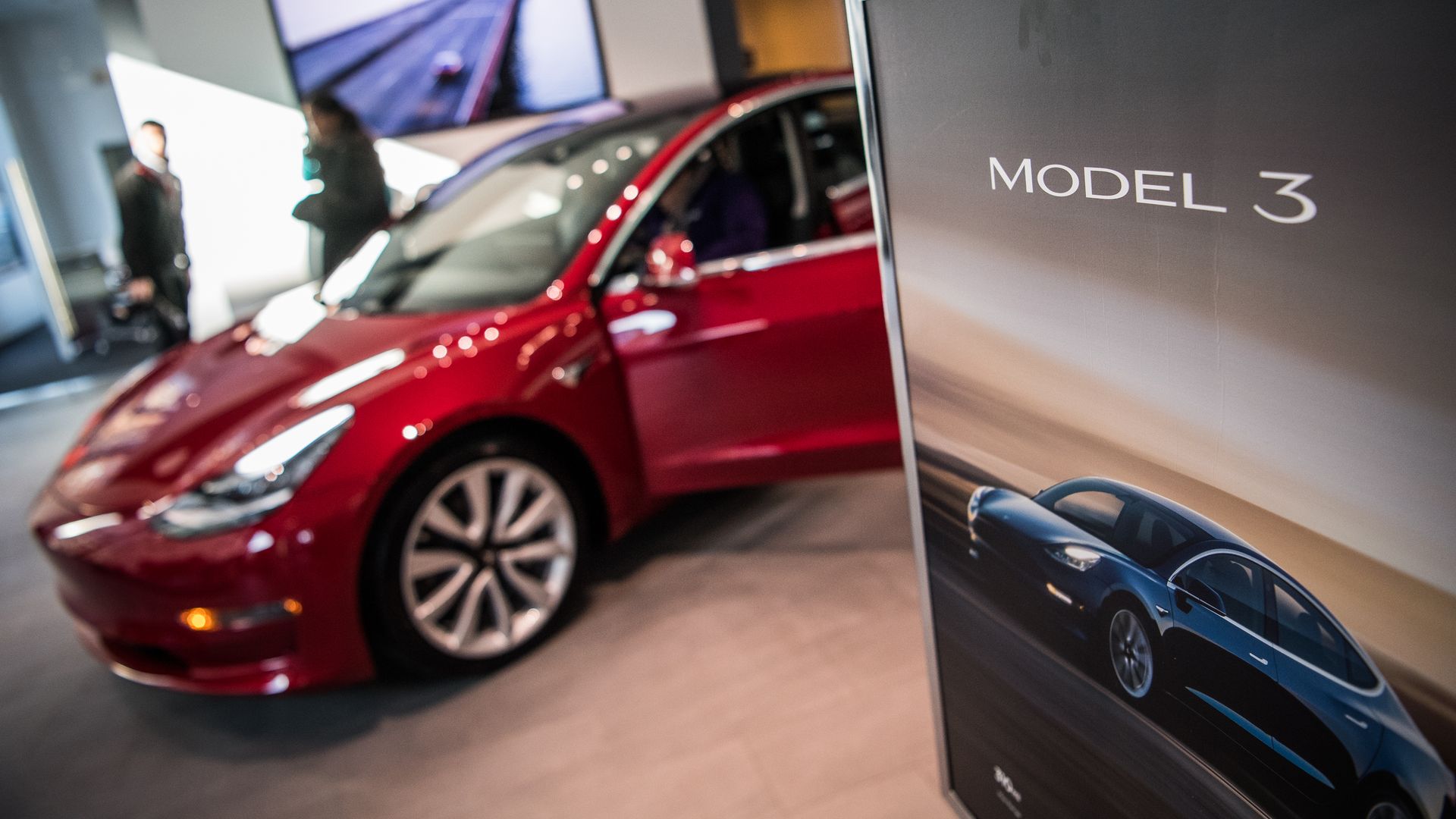 Tesla's new Model 3 car.