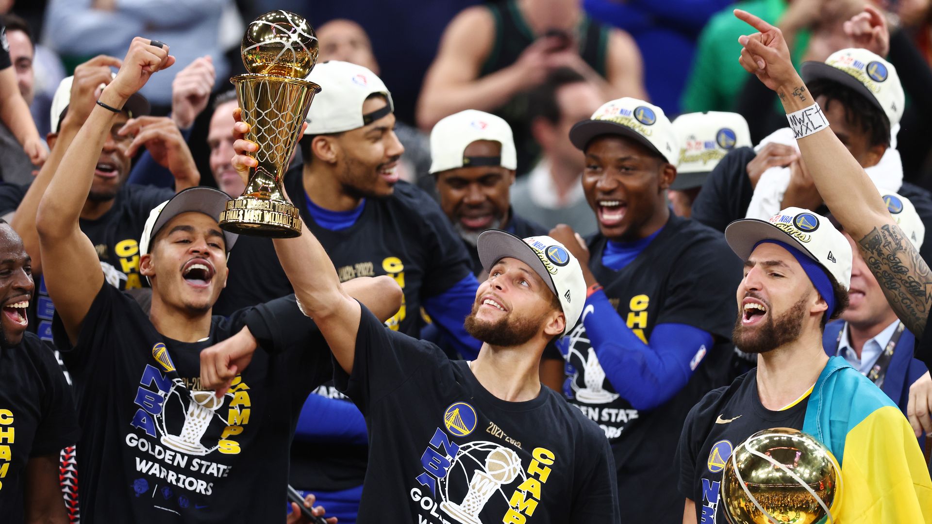 Golden State defeats the Boston Celtics to win the NBA