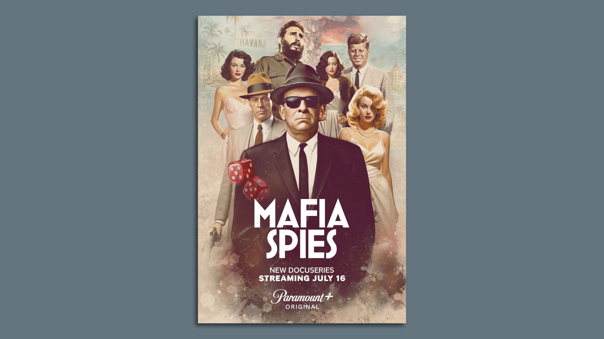 movie poster on a background 