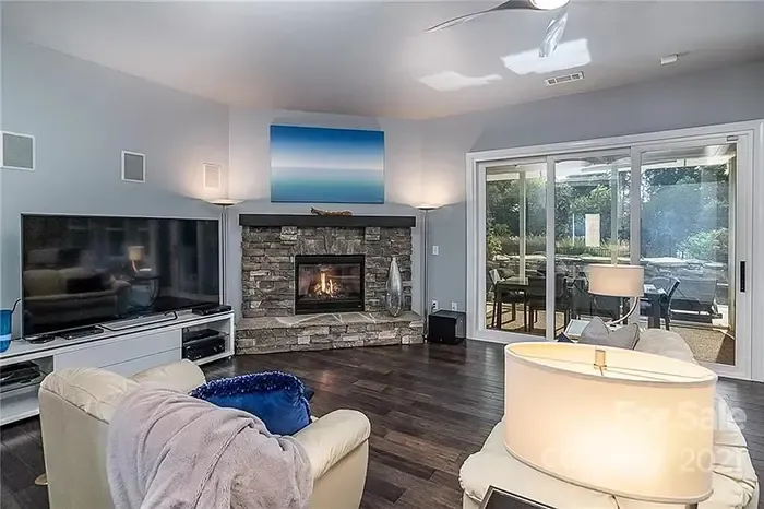 Curtis Samuel's new Charlotte home living room