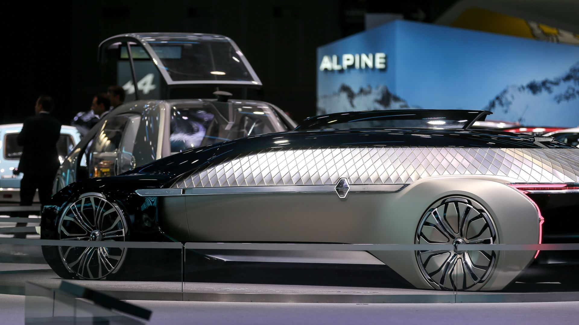 Renault EZ-ULTIMO concept car at the Paris auto show on October 3, 2018. 