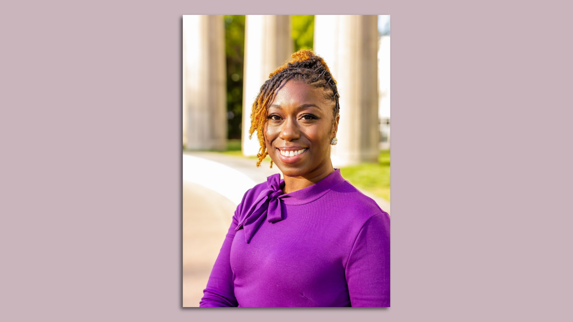 Charlane Oliver poses for a portrait.