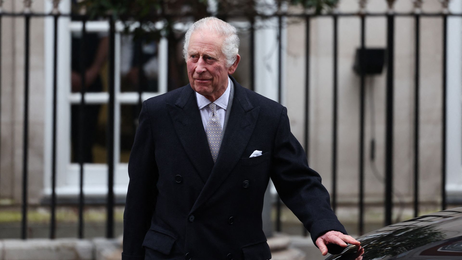 King Charles III leaves the London Clinic, in London, on January 29,