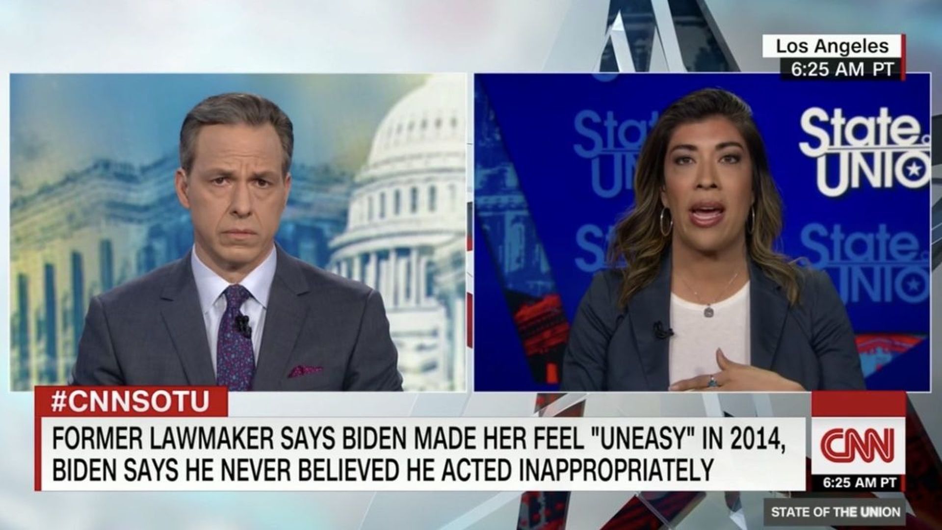 Lucy Flores speaks to Jake Tapper on CNN yesterday.