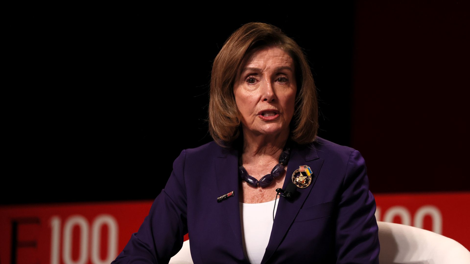 Nancy Pelosi speaks onstage at the 2023 TIME100 Summit at Jazz at Lincoln Center on April 25, 2023 in New York City. (Photo by Jemal Countess/Getty Images for TIME)