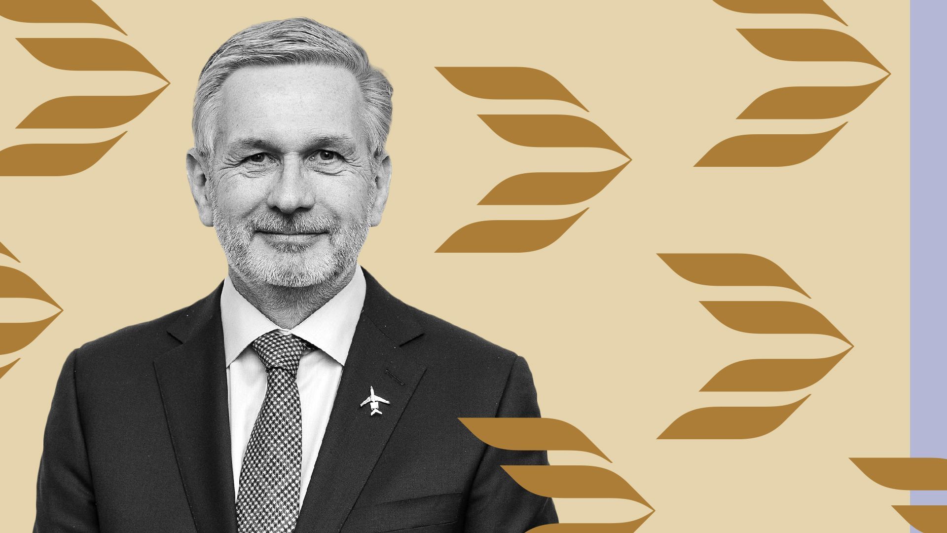 Photo illustration of Steve Patrick with Bombardier Defense's logo.