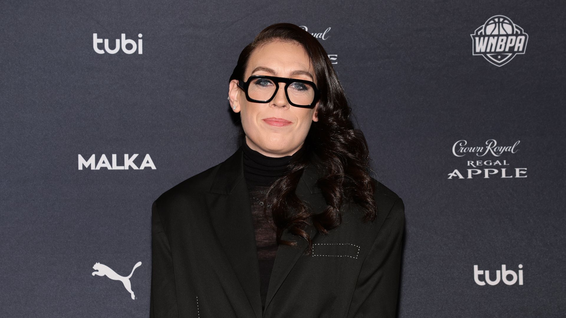 Breanna Stewart attends "Shattered Glass: A WNBPA Story" New York premiere at WNBPA Offices on January 29, 2024 in New York City.