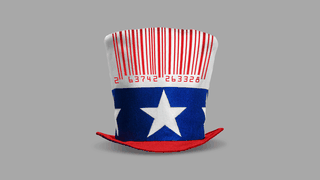 Illustration of hat with debt