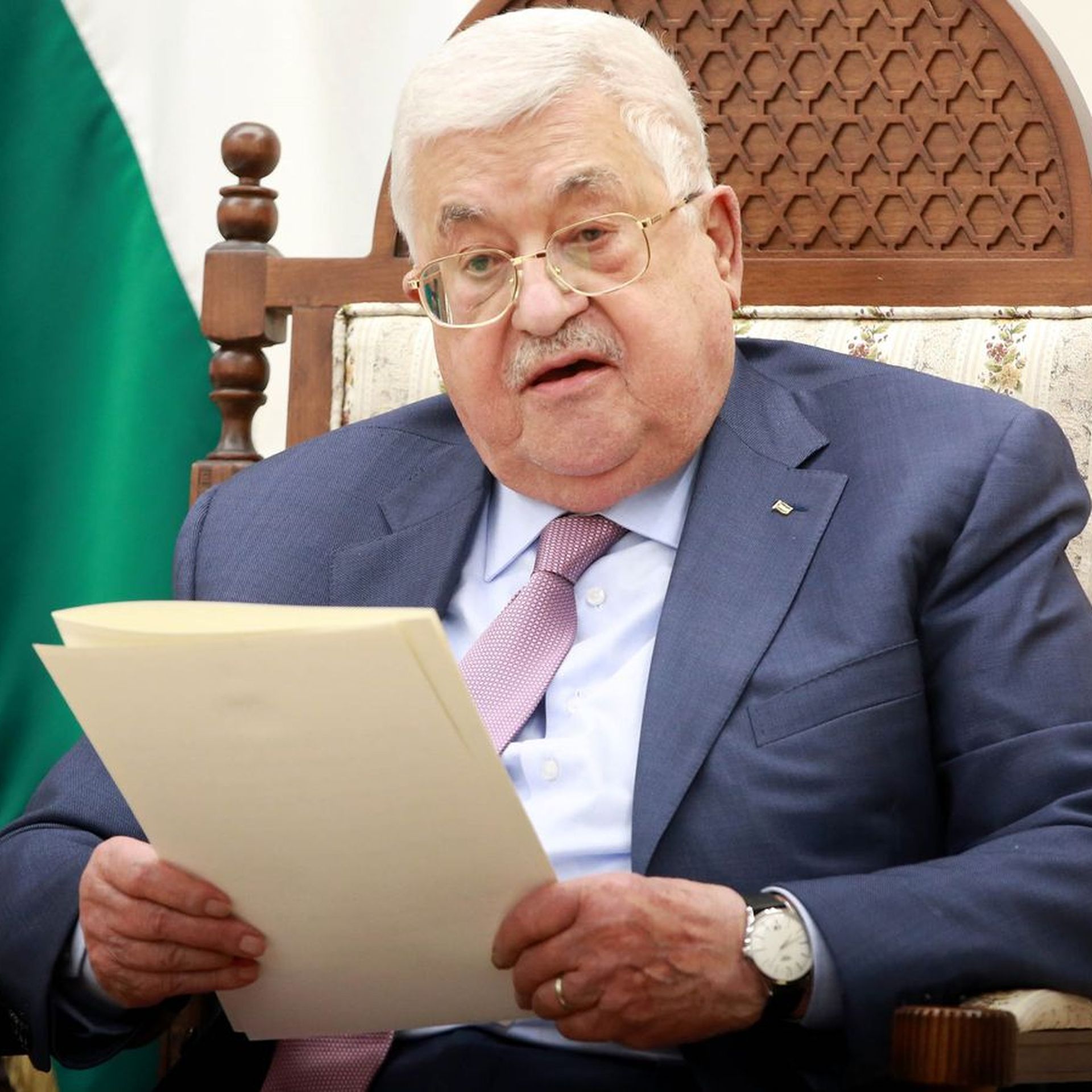 Palestinian President Mahmoud Abbas. Photo: Issam Rimawi/Anadolu Agency via Getty Images