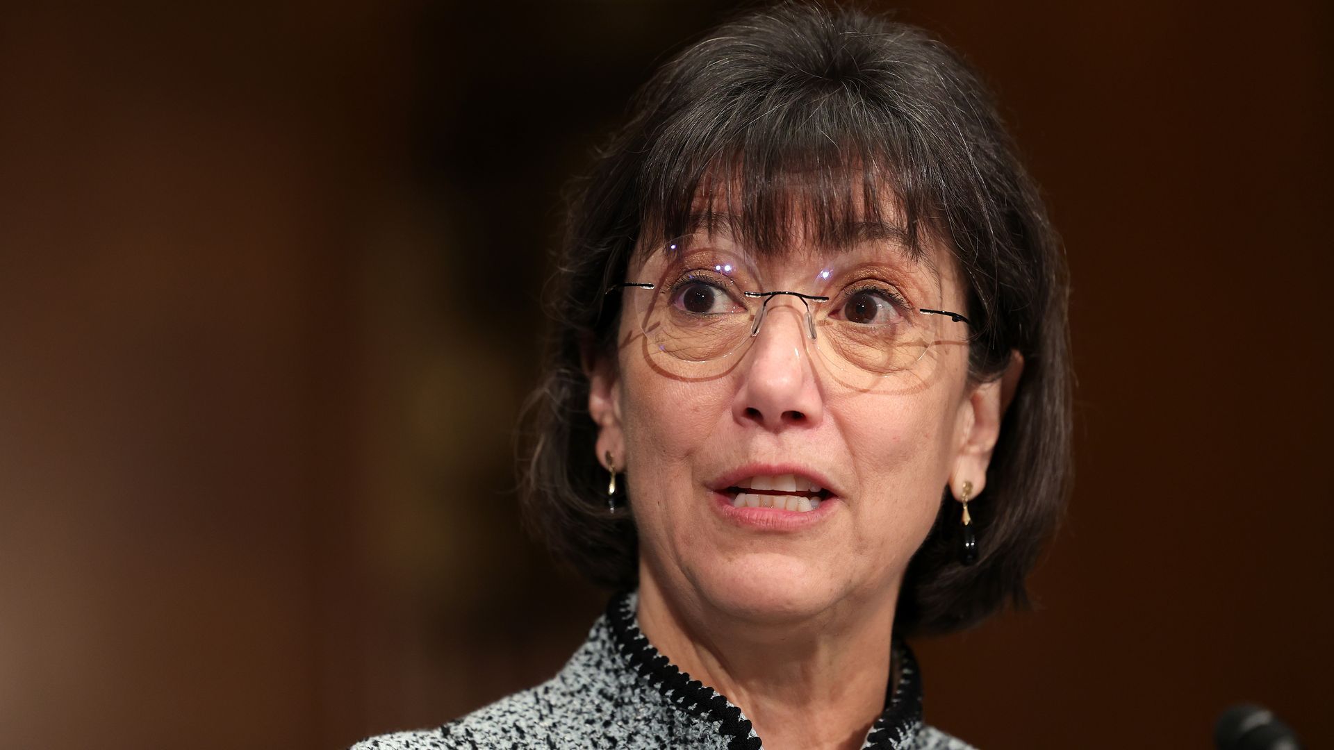 A photo of NIH director Monica Bertagnolli
