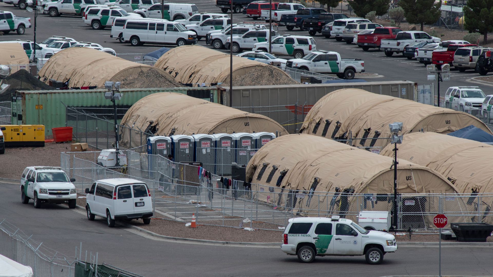 temporary holding facility for migrants