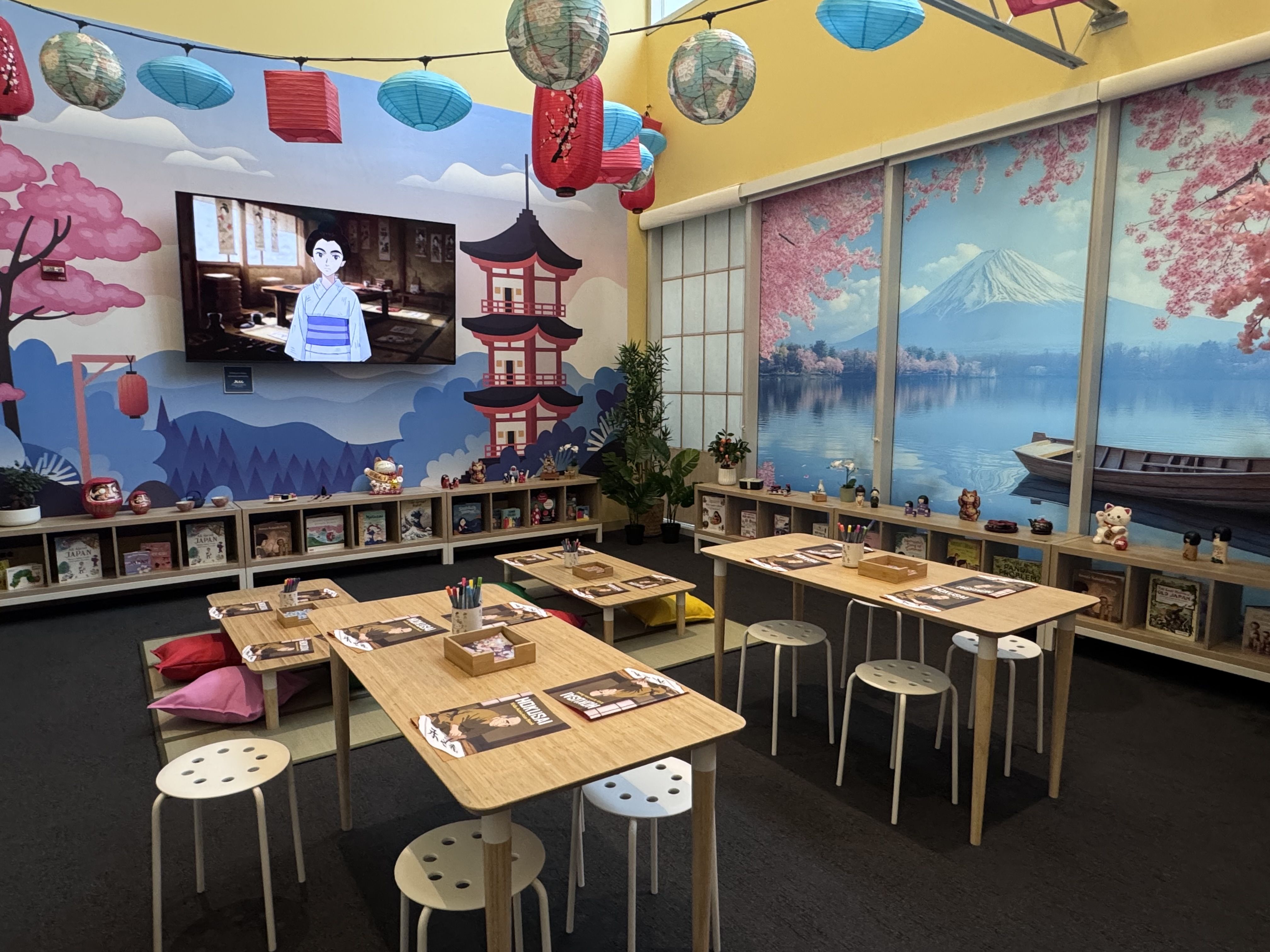 Hokusai kids area. Photo: Moyo Adeolu/Axios 