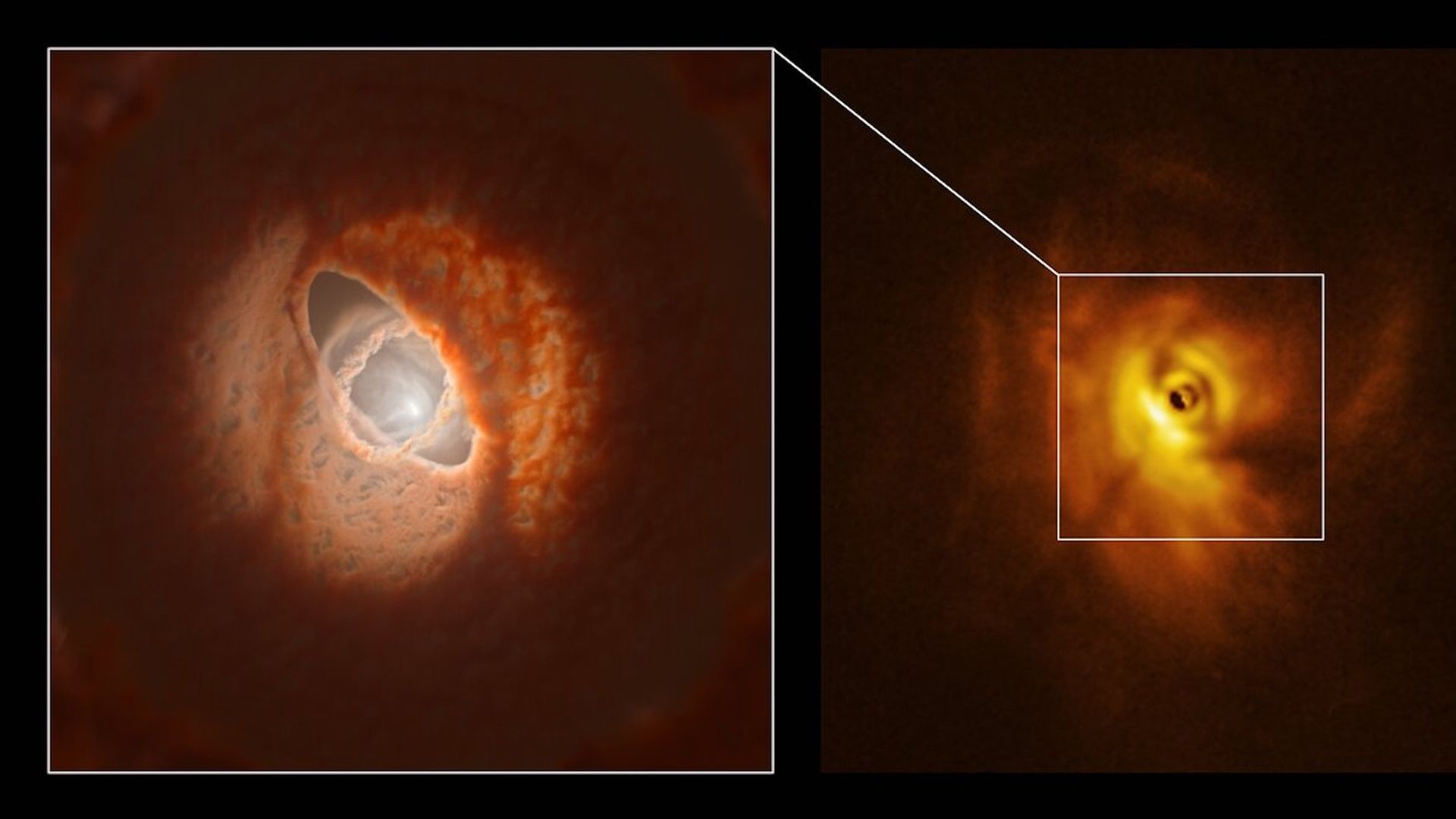 A planetary disk forming around 3 stars
